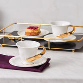 Karaca Elenor Ensemble de tasses à café doubles pour 2 120 ml
